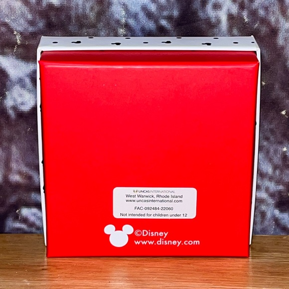 Disney Mickey Mouse Head Gold Tone w/Crystal Large Hoop Earrings NIB - Picture 4 of 5